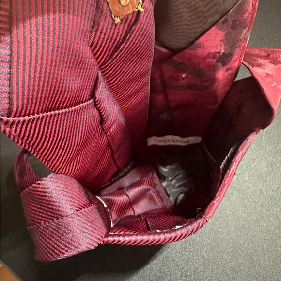 Vintage handmade tie bag - Picture 4 of 4